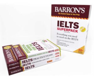 One of the best IELTS preparation books, Barronâs IELTS Superpack.