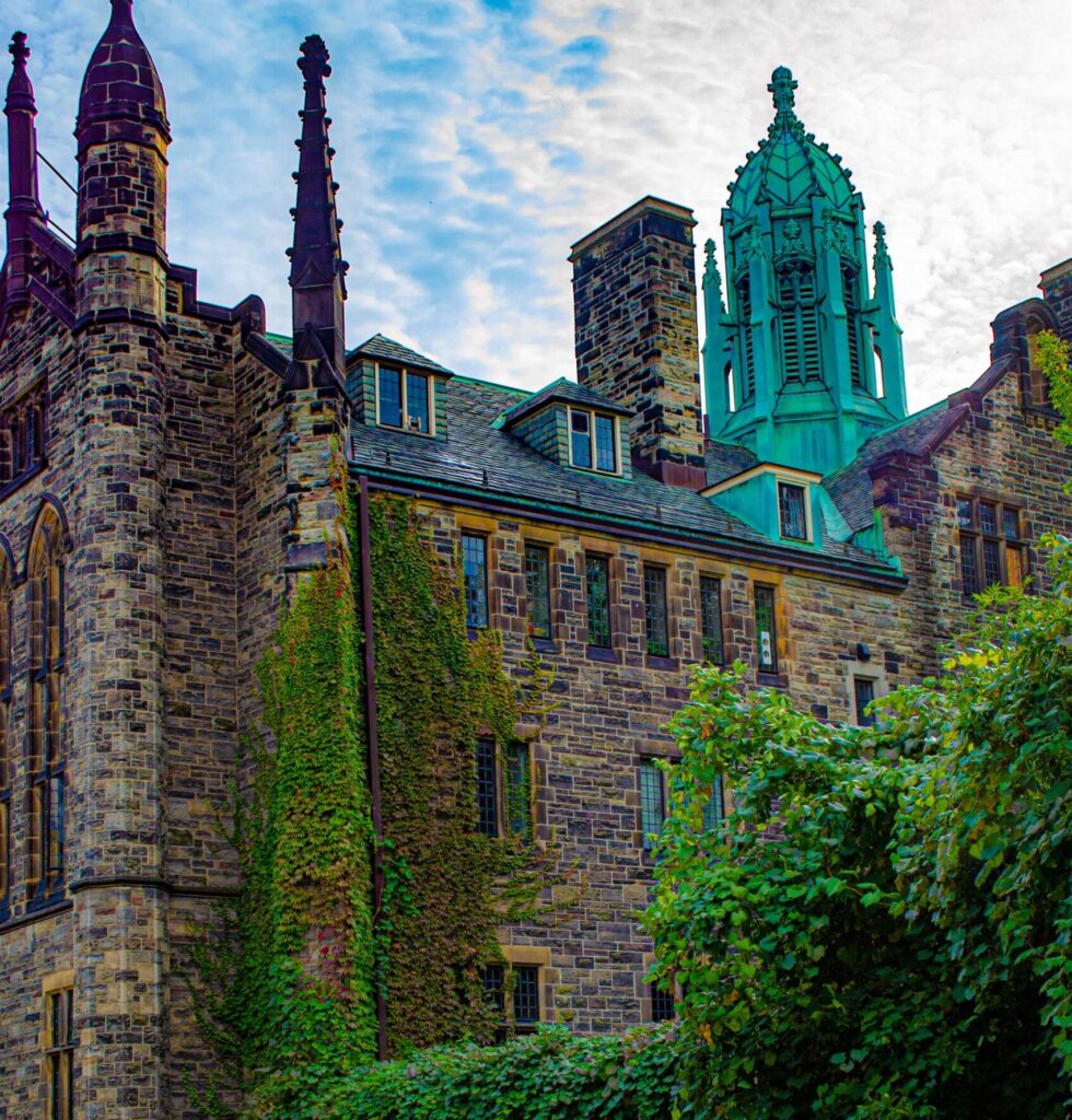 Photo of the green space at King's College Circle on the University of Toronto's St. George Campus