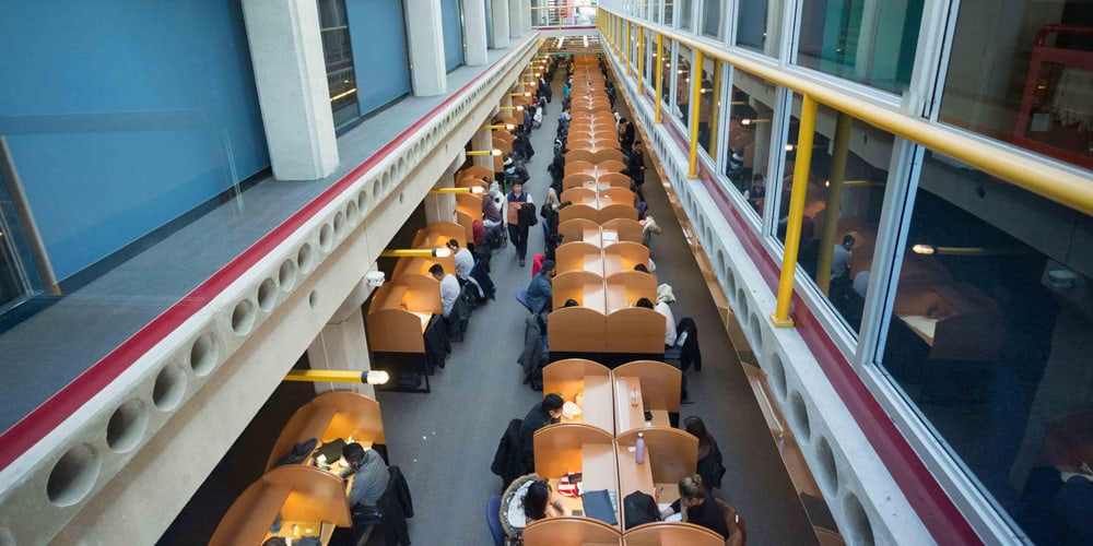 The University of Waterloo's library.