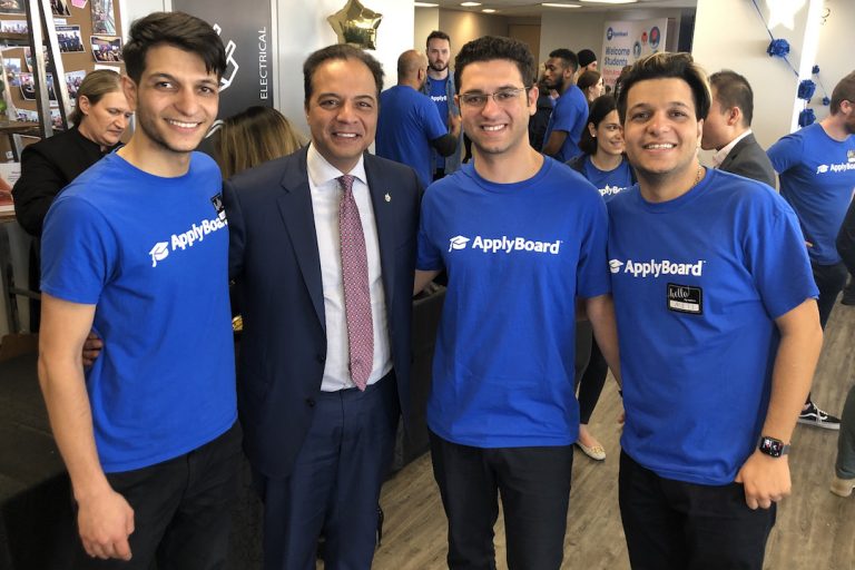 Basiri brothers with Kitchener Centre MP Raj Saini