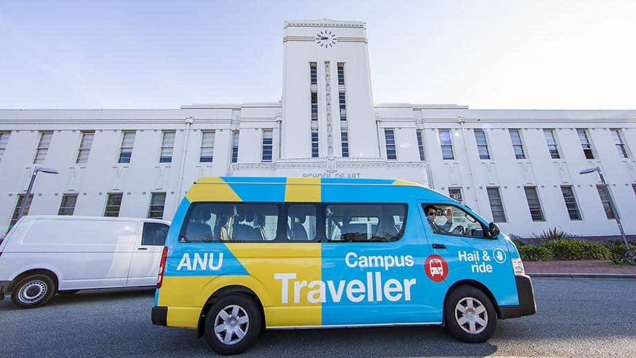 A photo of the Australian National University's campus traveller.
