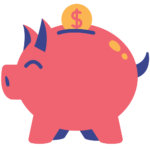 Piggy bank icon