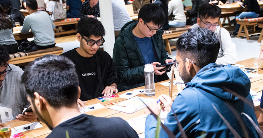 Surrey Students Sitting at Table