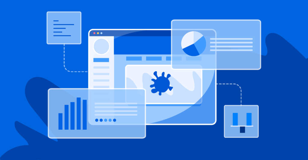 Illustration of application screens