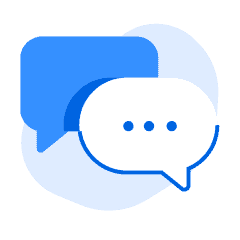 An illustration of speech bubbles, representing the expert insights of study abroad counsellors. 