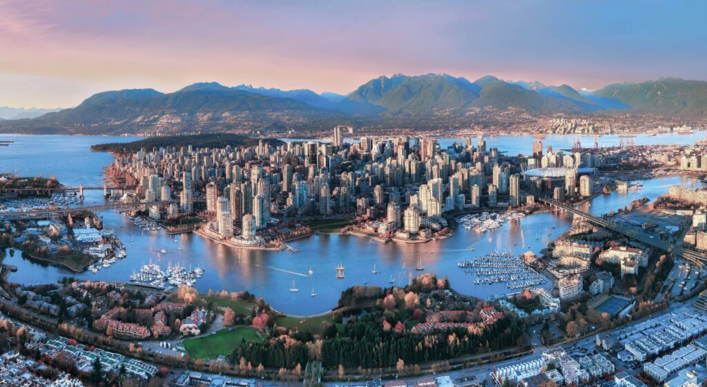 Photo of Vancouver from above