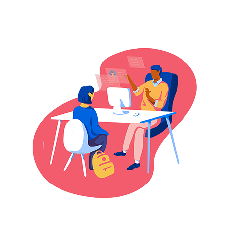 Student Meeting with Recruitment Partner