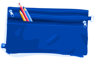 Illustration of pencil case