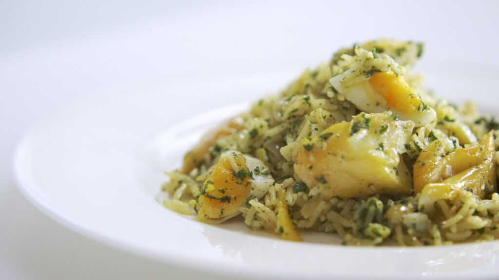 A bowl of kedgeree