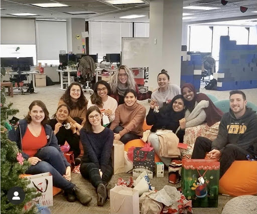 ApplyBoard teammates during holiday gift exchange