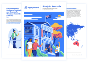 Study in Australia guide screen captures