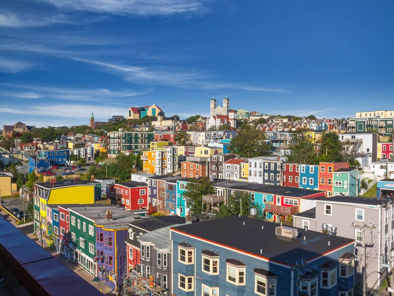 Aerial photograph of St. John's, Newfoundland