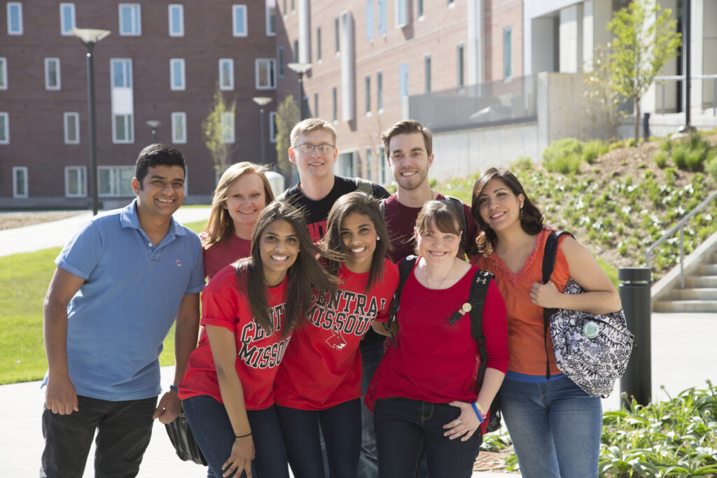 A group of students at the University of Central Missouri
