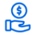 Hand With Dollar Sign Icon