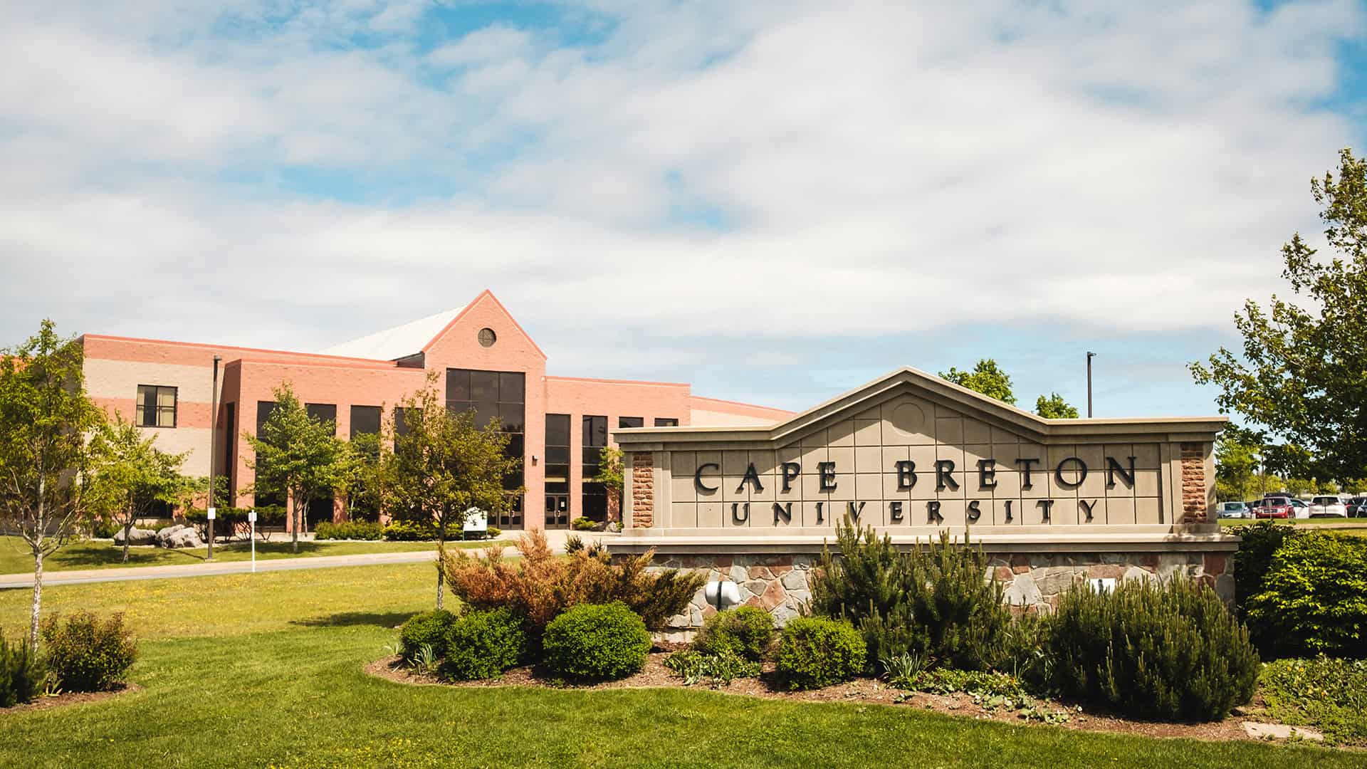 A photo of Cape Breton University's campus.