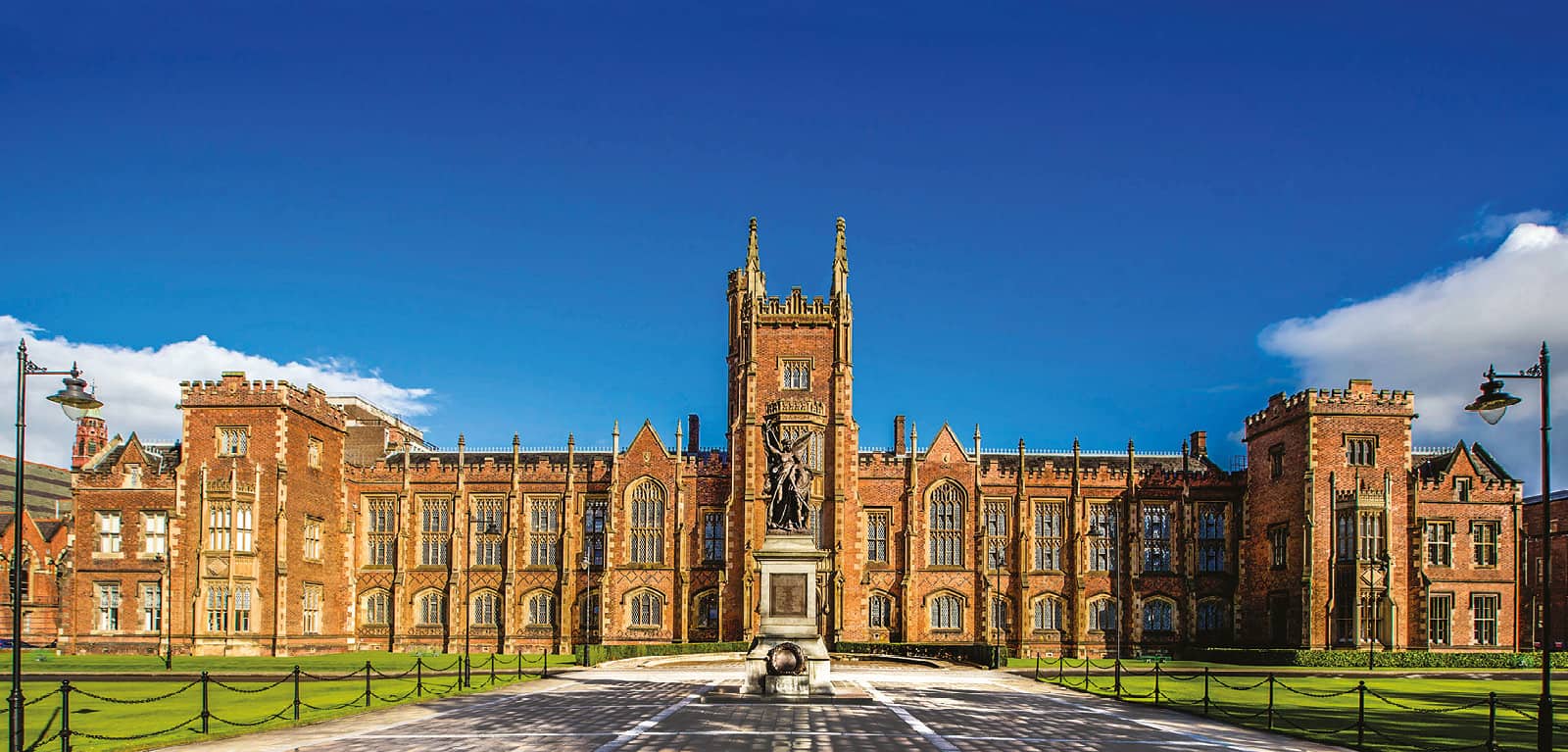 A photo of Queen's University Belfast.