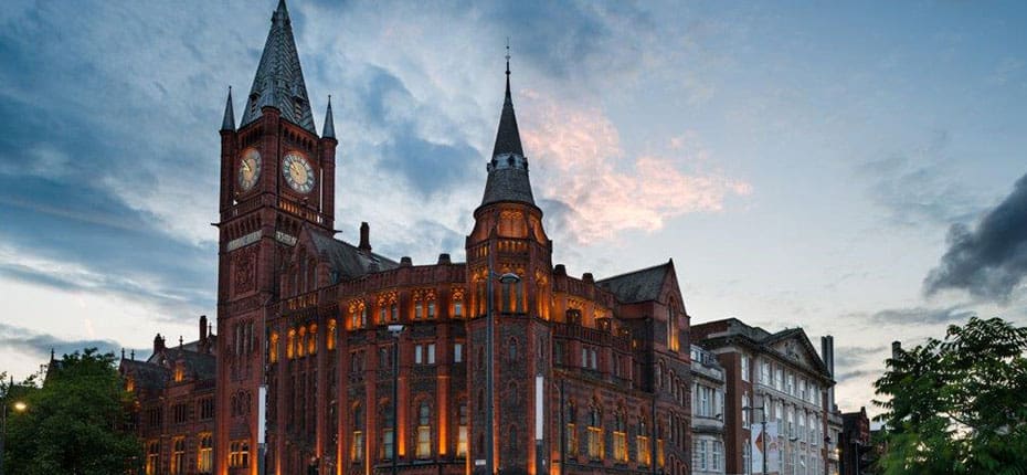 A photo of the University of Liverpool.