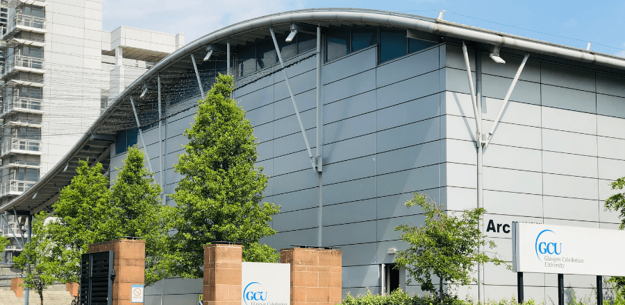 A photo of Glasgow Caledonian University.