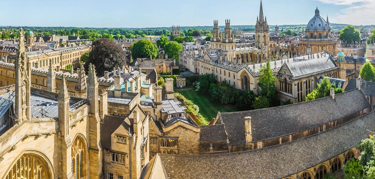 A photo of Oxford University.