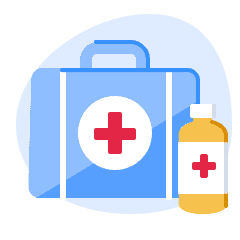 An illustration of a medical bag.