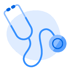 An illustration of a stethoscope.