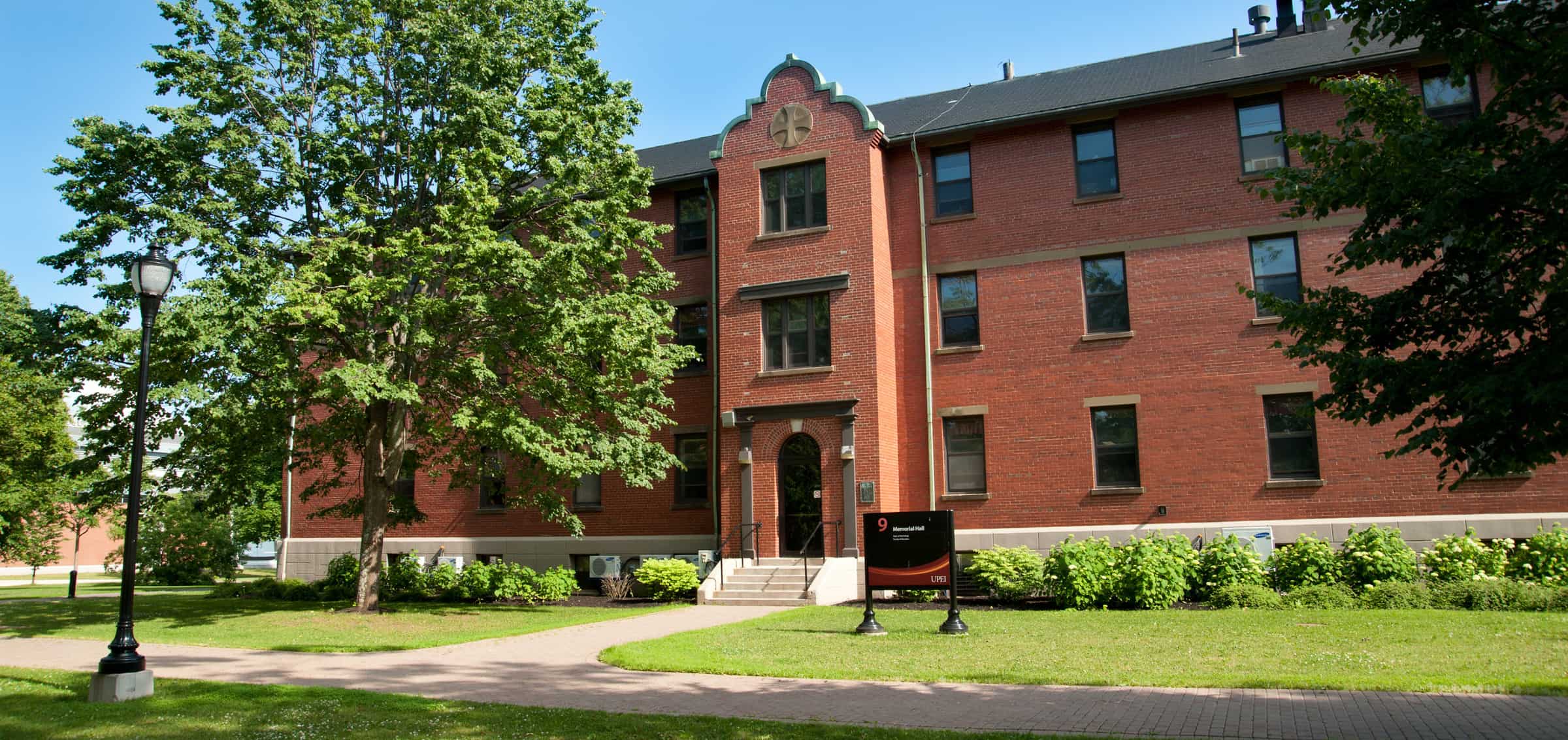 The Memorial Building at the University of Prince Edward Island campus.