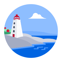 An illustration on Canada's East Coast.