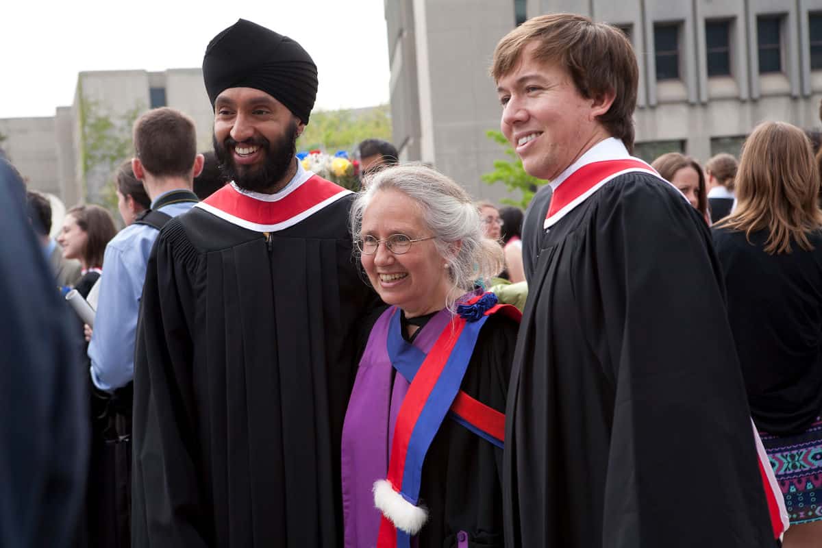 Photograph of Queen's Graduates with Professor