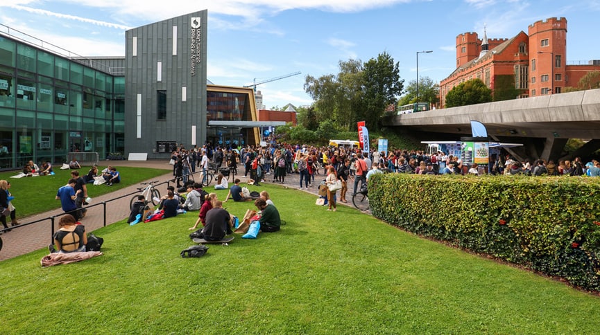 A photo of the University of Sheffield's campus.