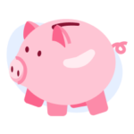 An illustration of a piggy bank.