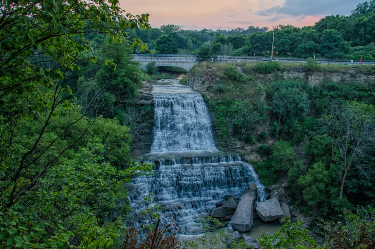 A photo of Albion Falls in Hamilton.