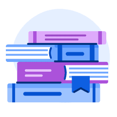 An illustration of a stack of books.