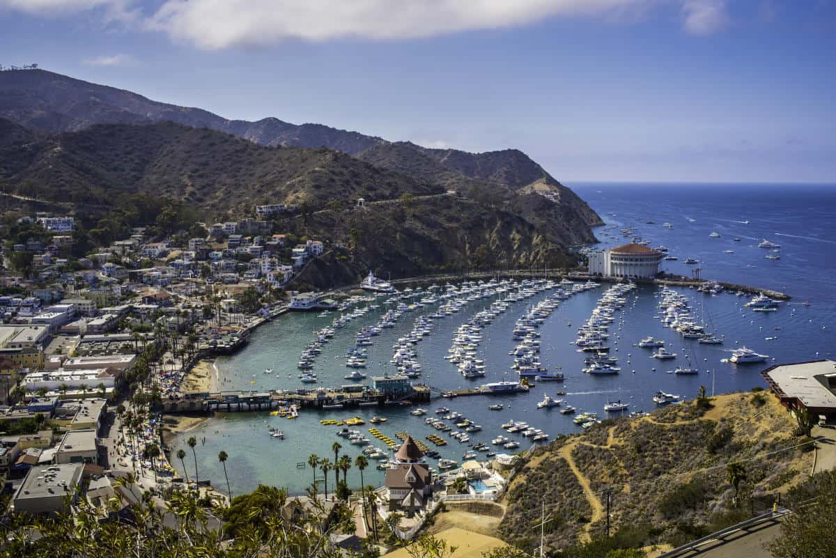 A photo of Catalina Island.