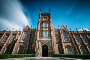A photograph of Queen’s University Belfast's main campus.