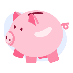 An illustration of a piggy bank.