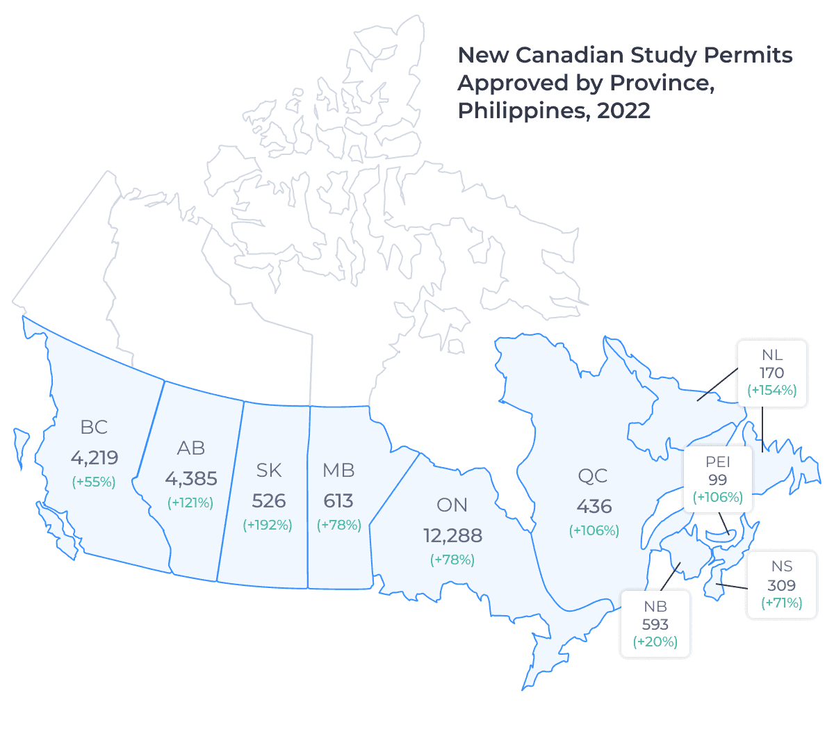 Map of Canadian Provinces